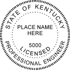 Kentucky Professional Engineer Seal Trodat Stamp